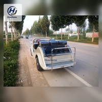 Huajiame - Carro de Golf Eléctrico de Lujo para 4 a 6 Personas, Estilo Clásico Vintage, Autobús Premium para Turismo en Resorts
