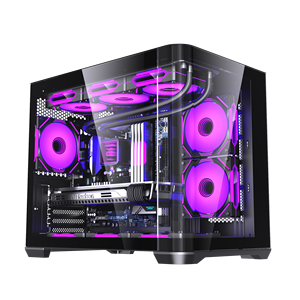 LOVINGCOOL 2027 Gabinetes de <span class=keywords><strong>PC</strong></span> para Juegos ARGB de Alta Calidad, Chasis de <span class=keywords><strong>PC</strong></span> de Escritorio con Cristal Acrílico Curvo, Torres de Computadora Populares, Gabinete para CPU - Product Image 4