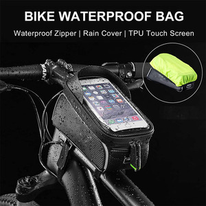 Caliente bicicleta teléfono titular de la bolsa de bicicleta frontal del teléfono marco bolsa con 3 vel cro correas - Product Image 6