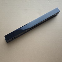 Panneau de gestion de câbles hybride 1U 19 pouces avec base métallique et couvercle en plastique, organisateur de câbles pour montage en rack