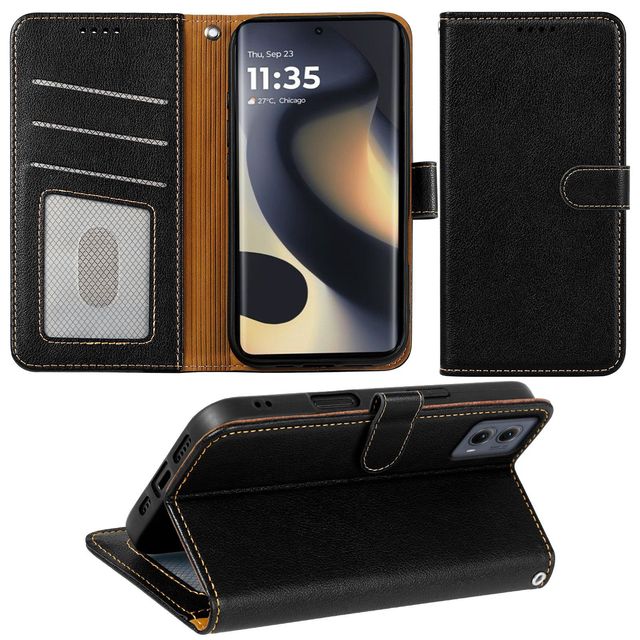 PU Leather Card Slot Flip Wallet Phone Case for Motorola Moto Edge 50 Neo/G Stylus 5G 2024/G34 G64 G54 G55/G Stylus