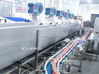 Ligne de traitement industrielle automatique des conserves de poisson, thon, sardine, machine de traitement des aliments de mer en autoclave