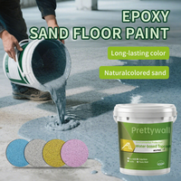 Peinture époxy auto-nivelante Prettywall PW001 au design moderne, finition micro-terrazzo marbre, imperméable, écologique, ignifuge
