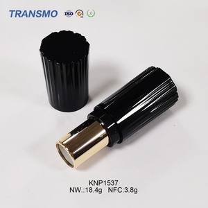 Tubes de gloss à lèvres en plastique noir de luxe de 3,8 g avec logo personnalisé, bouchon à vis, contenants pour rouge à lèvres, cosmétiques et fard à joues - Product Image 6