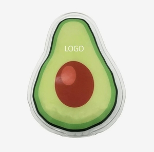 Paquete de Gel de Aguacate con Logotipo Personalizado, Regalo Promocional, Compresa Fría/Caliente Reutilizable para Eventos Corporativos, Alivio del Estrés - Product Image 1