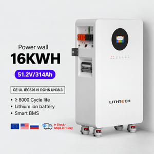 แบตเตอรี่สำรองไฟบ้านแบบติดผนัง 15 กิโลวัตต์ชั่วโมง 51.2 โวลต์ 300 แอมป์ชั่วโมง ระบบพลังงานแสงอาทิตย์ 16 กิโลวัตต์ชั่วโมง 48 โวลต์ สำหรับสำรองไฟบ้านแบบออฟกริด - Product Image 2