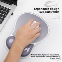 Repose-poignet pour souris en silicone transparent antidérapant, support de poignet minimaliste dégradé pour tapis de souris transfrontalier