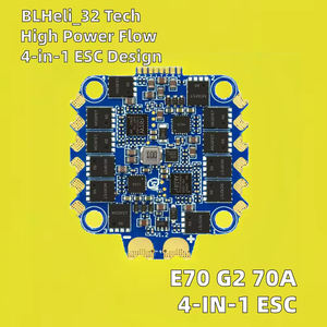 Contrôleur de vitesse ESC 4-en-1 E70 G2 30.5x30.5 3-8S 55A BLHeli_32 AM32 128K pour drones de course FPV, avions RC Freestyle et quadricoptères - Product Image 2