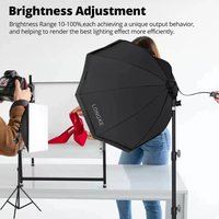 Lumière LED pour photographie en direct, trois températures de couleur, lumière d'appoint professionnelle pour diffusion en direct, beauté et vidéo