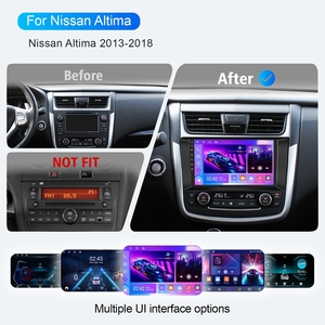 Autoradio Android Rhythm pour Nissan Altima 2013-2018, écran IPS 9 pouces, radio FM RDS, commande au volant, navigation GPS - Product Image 2