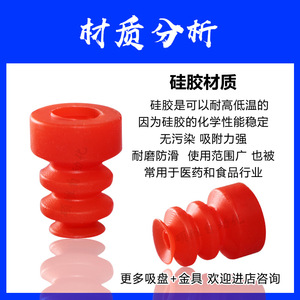 Brazo Robótico Industrial YX3-6 8 10 12 15 20, Ventosa de Vacío de Tres Capas, Boquilla Neumática de Silicona, Producto de Protección Auditiva - Product Image 3