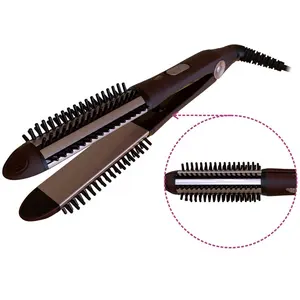 Multi function hair straightener RYACA brush professional 55w W 3 in 1 rohs ce gs bsci cb ceramic