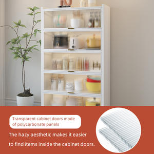 Estante de Almacenamiento de Acero Resistente con Panel Perforado, Organizador Multifuncional para Hogar, Cocina, Garaje, Lavandería - Product Image 5