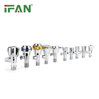 Accessoires de robinetterie IFAN, vanne triangulaire, vanne d'angle Firmer Ware, 3/8 1/2'', chrome, cuivre, laiton, vanne d'angle lente pour l'eau, prix