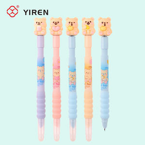 Pena Fountain Beruang YIREN Kawaii yang Dapat Dihapus untuk Anak-Anak, Pena Tulis Kartun Lucu dengan Pegangan Lembut - Product Image 4