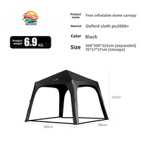 Dôme gonflable Mountain Guest pour le camping en plein air, auvent pour le camping de nuit, coupe-vent, imperméable, pare-soleil, auvent
