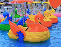 Swan Paddle Boat HDPE lumière LED piscine électrique louer enfants pare-chocs bateau parc adulte Fitness contrôle manuel système de paie temps ordinateur