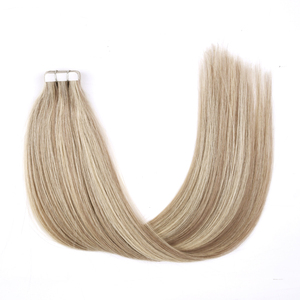 Extensions de cheveux chinois Remy sans colle, confortables, double épaisseur, à bandes adhésives sécurisées, résistantes à la chute, douces, brillantes, trame simple, texture lisse - Product Image 5