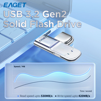Eaquet SU10 ad alta velocità di crittografia allo stato solido USB Flash Drive 128GB-1TB SSD Memory Stick per telefono/PC