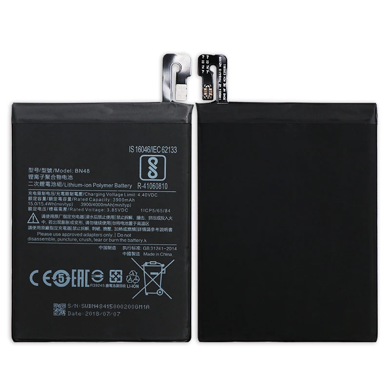 Аккумуляторная батарея BN48 для Xiaomi Redmi Note 6 Pro, литий-ионный аккумулятор для мобильного телефона