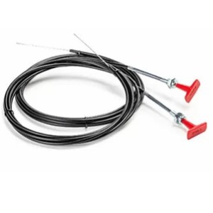 Throttling Valve Regulating Valve Red T Handle Flexible Shaft Assembly For Buses <b>Coaches</b> Trucks - Product Image 3