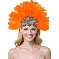 Coiffe à paillettes et plumes 12 couleurs, accessoires de cosplay pour carnaval, spectacle, photographie, festival, fête