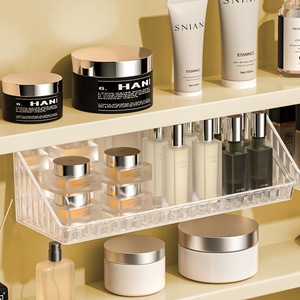 <b>Wall</b> <b>Mounted</b> <b>Storage</b> Box Rectangle No Drilling Required For Bathroom Cosmetics Makeup Organizer - Product Image 3