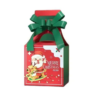 Disposable Candy Corrugated Packaging Suitcase Rigid With Logo Christmas Coated Paper Boxes