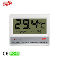 Thermomètre numérique d'aquarium d'usine KT501, 0-37 ℃   Plage de mesure, ℃ / ℉   Indicateur d'alarme de température LED commutable, haute et basse température