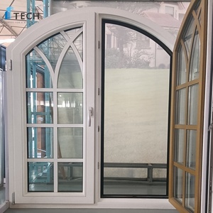 Thiết kế mới giá tốt nhất an toàn nhôm Ốp gỗ cửa sổ với thanh thuộc địa cho nhà vườn - Product Image 1