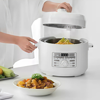 Cuisinière électrique multifonction automatique 3L ODM/OEM, cuiseur à riz électrique domestique avec pot en acier inoxydable