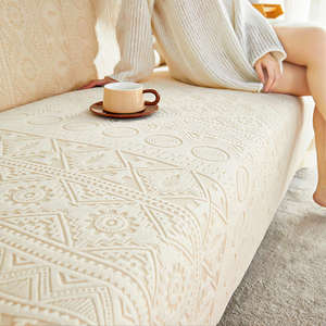 Funda <span class=keywords><strong>de</strong></span> Sofá Jacquard con Diseño <span class=keywords><strong>de</strong></span> Espiga, Antiarañazos, 100% Poliéster, Patrón Geométrico Bohemio, Funda Universal <span class=keywords><strong>para</strong></span> Sillón - Product Image 2