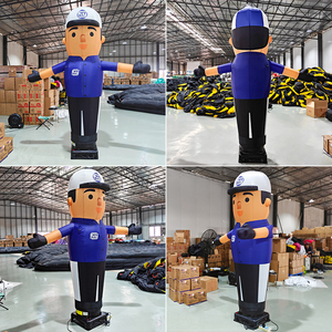 야외 광고 맞춤형 모델 풍선 손 흔드는 만화 캐릭터 에어 댄스 스타 환영 행사용 - Product Image 2