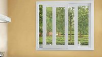 Guoxin Aluminium-Schiebefenster mit Doppelverglasung, Pulverbeschichtete Oberfläche