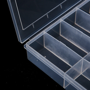 Boîte de rangement pour nail art à 10 compartiments, transparente, rectangulaire, en plastique, personnalisable, pour la décoration des ongles - Product Image 4