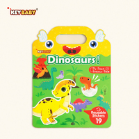 Livre d'autocollants réutilisables en caoutchouc pour enfants, personnalisé en gros, impression numérique, papier couché, design patch en PET effet gelée - Affiche ludique