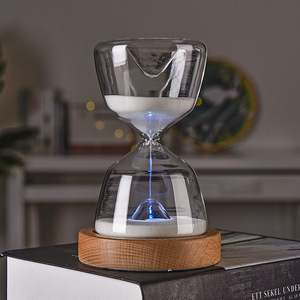 Vente directe usine – Lampe sablier en verre borosilicate lumineuse télécommandée de <span class=keywords><strong>15</strong></span> <span class=keywords><strong>minutes</strong></span> pour l'aide au sommeil, créative et décorative - Product Image 2