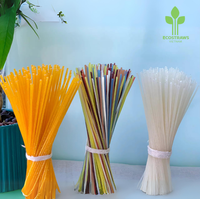 Nouilles NON-GMO de maïs Pâtes de nouilles de maïs/maïs sans gluten Meilleures ventes de longues tiges biologiques Ecostraws Vietnam en carton en vrac