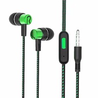 Prix compétitif avec faible MOQ, vente en gros transfrontalière : Microphone filaire, écouteurs intra-auriculaires sportifs 3,5 mm, casques de jeu à basses profondes