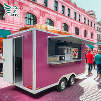 Bon prix Remorque alimentaire multifonctionnelle Street Mobile Ice Cream Candy Trailer