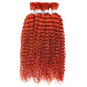 Cabello Humano al Por Mayor <span class=keywords><strong>de</strong></span> Alta Calidad, Color Naranja, Ondulado Profundo, <span class=keywords><strong>Extensiones</strong></span> <span class=keywords><strong>de</strong></span> Cabello Humano Color Jengibre - Product Image 3