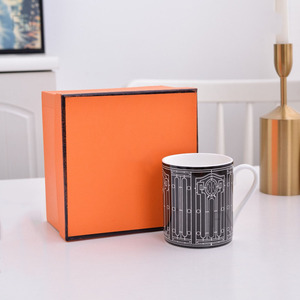 European-Style Light Luxury Bone China <b>Mug</b> Gift <b>Box</b> Vintage Geometric Pattern Coffee Cup And Water Cup Wholesale - Product Image 3