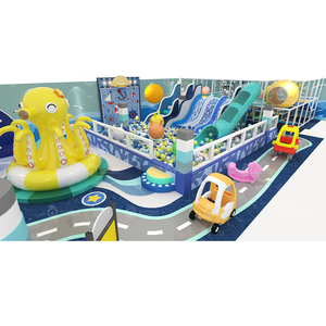 Parc d'attractions Blue Ocean, équipement de jeux intérieurs pour enfants, jeux de glissades, ensembles de jeux pour enfants à vendre - Product Image 4