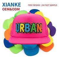 Gorras Trucker de Corona Alta en Stock, Envío Rápido, Multicolor, Frente de Espuma, Personalización de Marca, Tiempo de Entrega Rápido, Moda Hip Hop