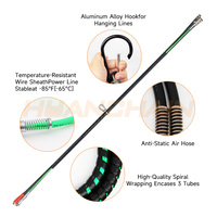 Kit de Líneas de Aire para Camiones Semirremolque, 3 en 1, Mangueras de Aire, Conector de Línea de Alimentación ABS, Cable Eléctrico, Conjunto de Mangueras de Aire de Goma
