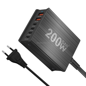 Ponsel Multifungsi, Port harga grosir perjalanan colokan Universal Usb dan dinding Tipe C pengisian cepat <span class=keywords><strong>Laptop</strong></span> 200W Gan pengisi daya