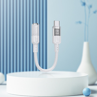 Adaptateur audio numérique HOCO LS37 Type C vers prise casque 3,5 mm pour Sumsang Xiaomi Redmi Poco Pixel LG Câble auxiliaire 3,5 mm