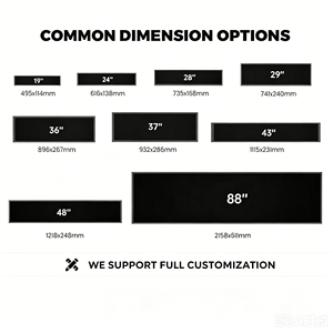 Écran large LCD 36" 37" 43" 48" 88" - Affichage étiré - Moniteur numérique à barre latérale - Résolution HD - Prise en charge de l'animation - Compatibilité SDK - Product Image 3
