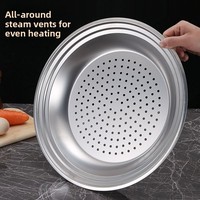 Edelstahl Verdickte Multifunktionale Dampfgarbehälter Universal Drei Größen 30/32/34 Dampfschublade Ohne Topfdeckel