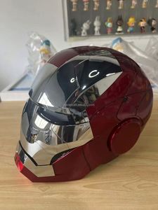 <span class=keywords><strong>Casco</strong></span> de <span class=keywords><strong>Iron</strong></span> <span class=keywords><strong>Man</strong></span> Mark 5 para Cosplay, Apertura/Cierre <span class=keywords><strong>Automático</strong></span>, Control por Voz y Táctil, Material PVC, Diseño de Dibujos Animados, Cara Intercambiable - Product Image 4